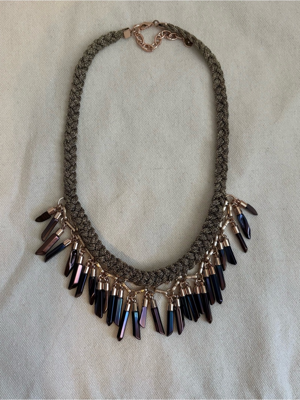 Stella & Dot Rose Gold Statement Necklace